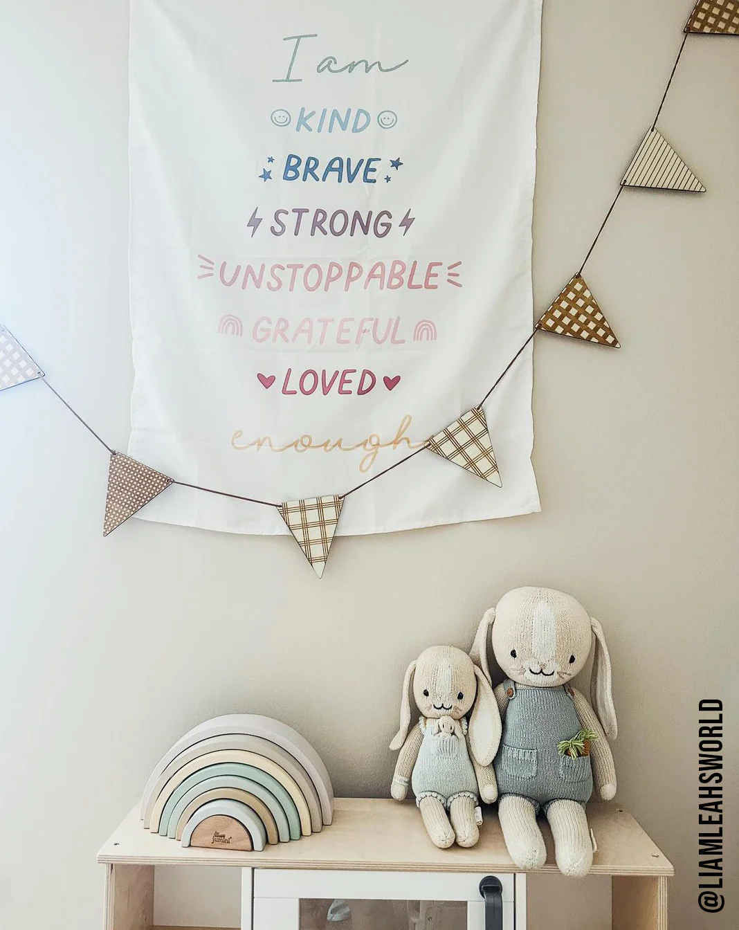 Affirmations Banner (Muted Rainbow) - Image 3