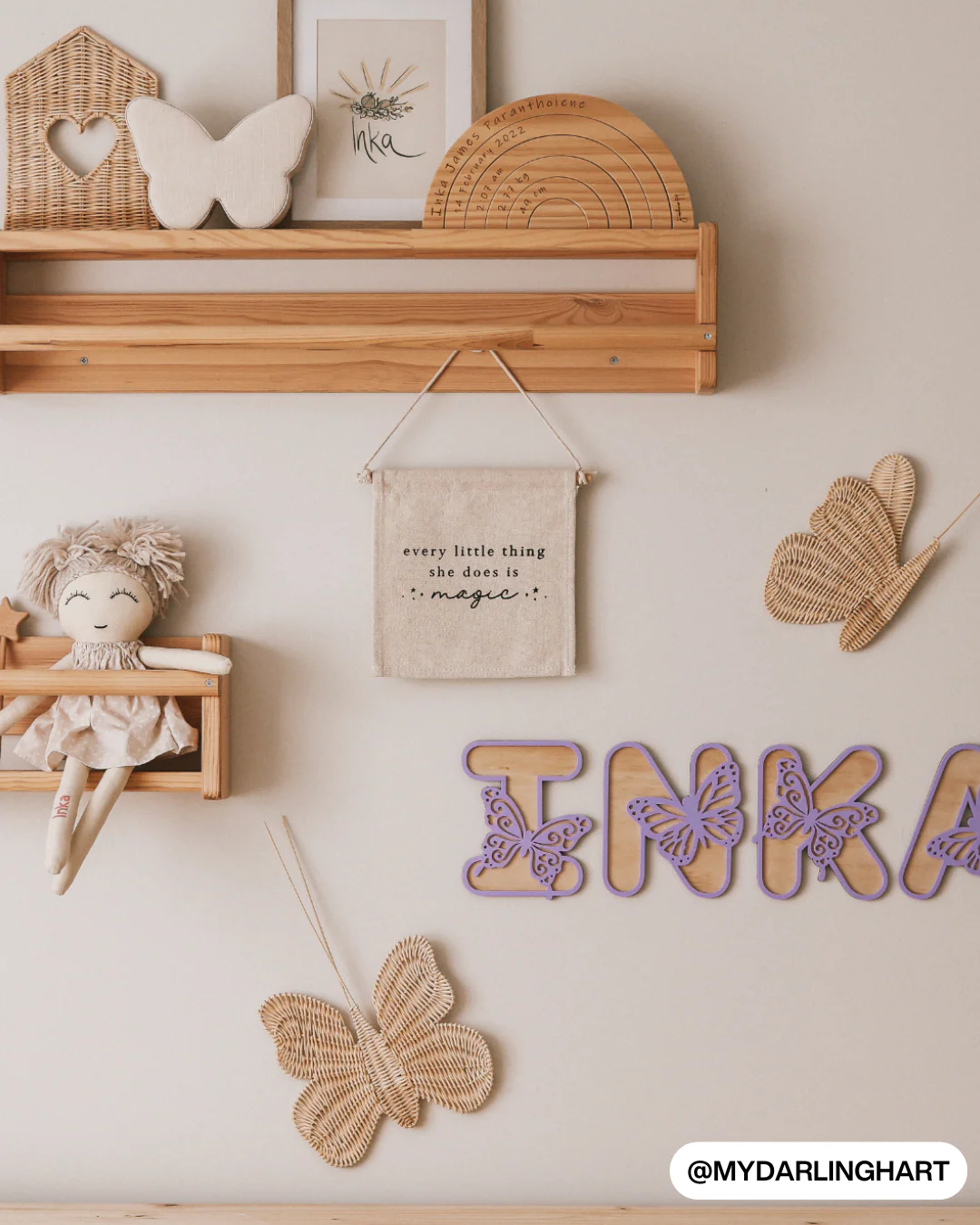 Every Little Thing She Does Is Magic Canvas Hang Sign - Image 4