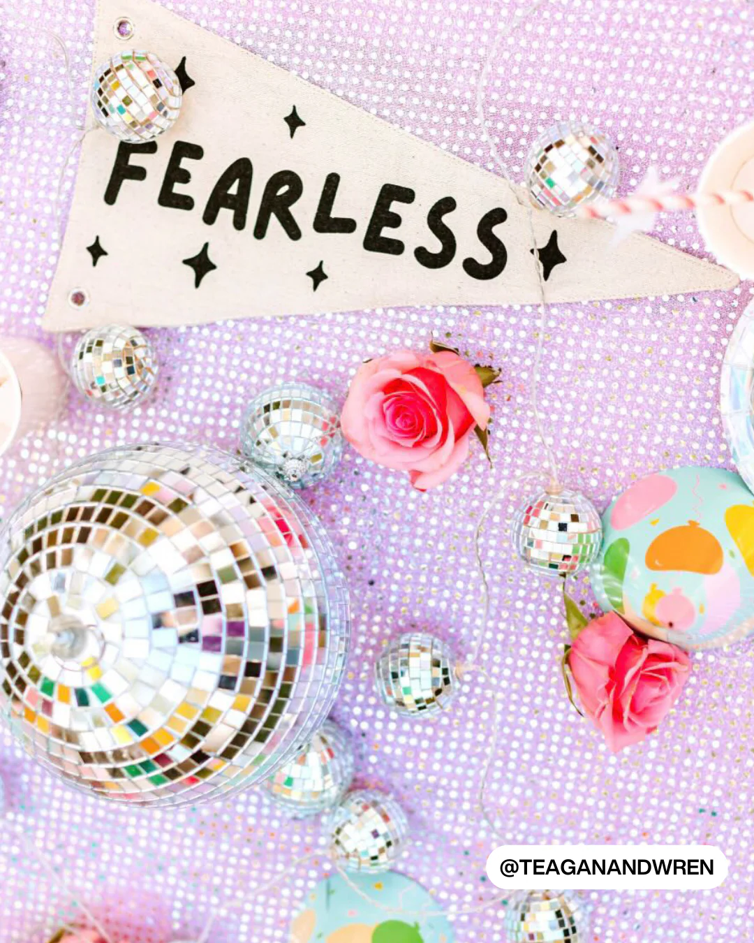 Fearless Canvas Pennant Flag - Image 3