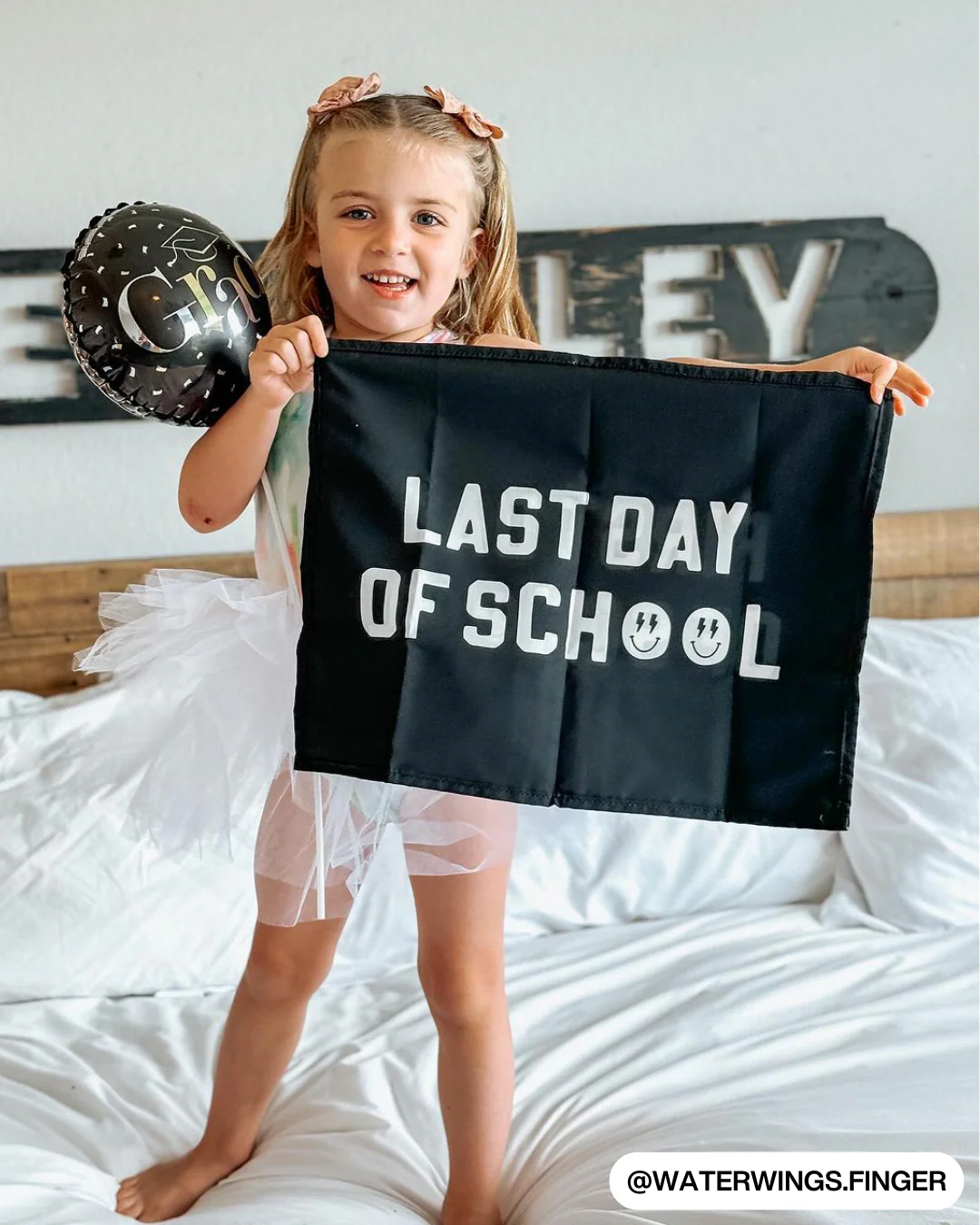 First / Last Day of School (Black) Reversible Banner - Image 4