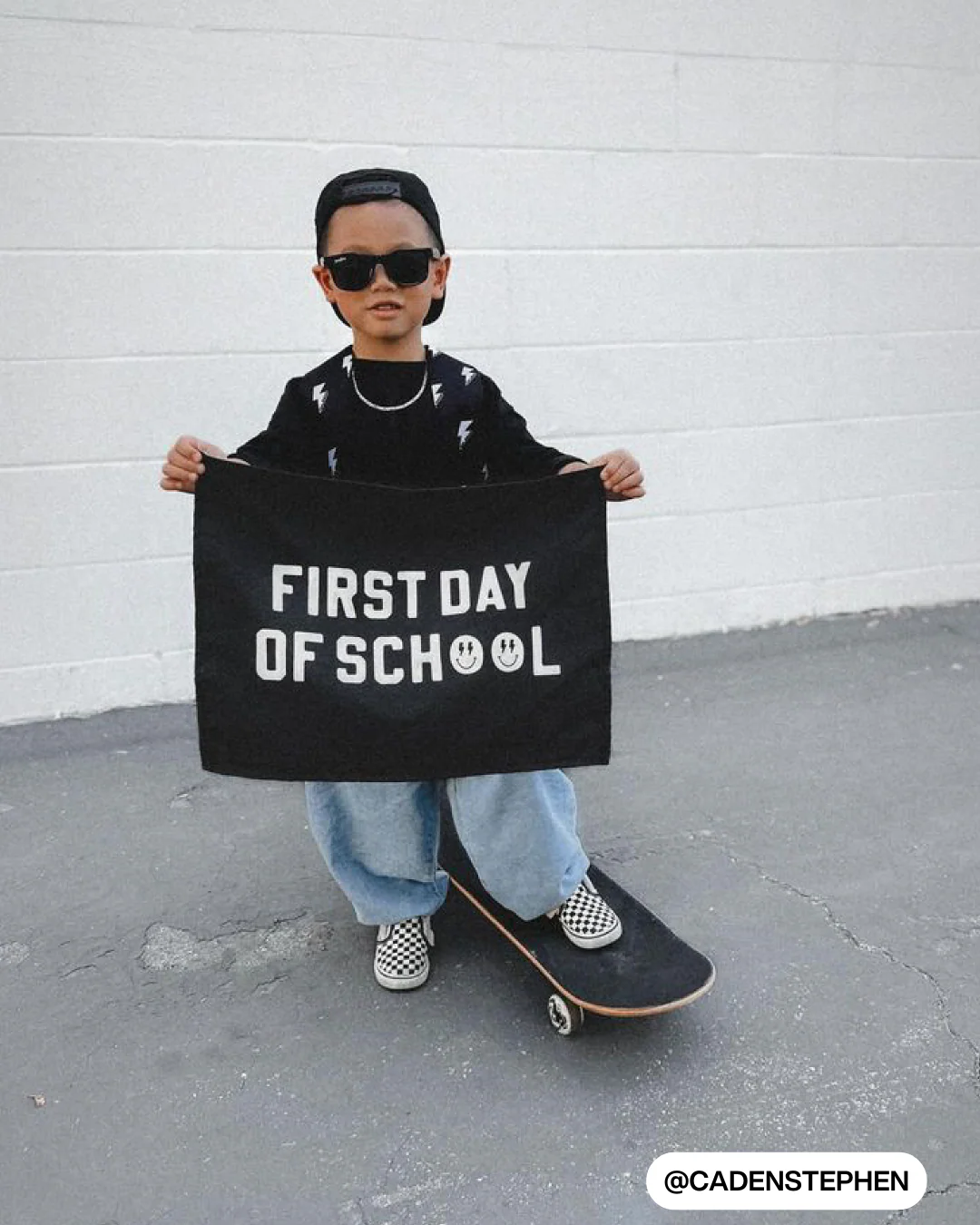 First / Last Day of School (Black) Reversible Banner - Image 5