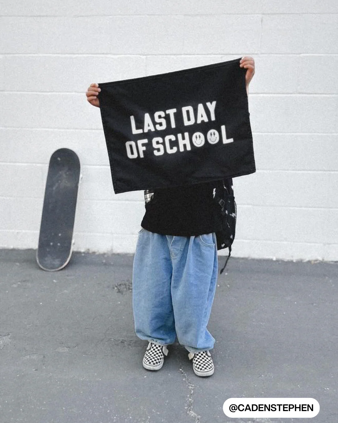 First / Last Day of School (Black) Reversible Banner - Image 6