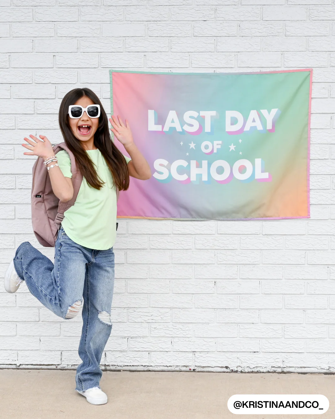 First / Last Day of School (Rainbow) Reversible Banner - Image 4