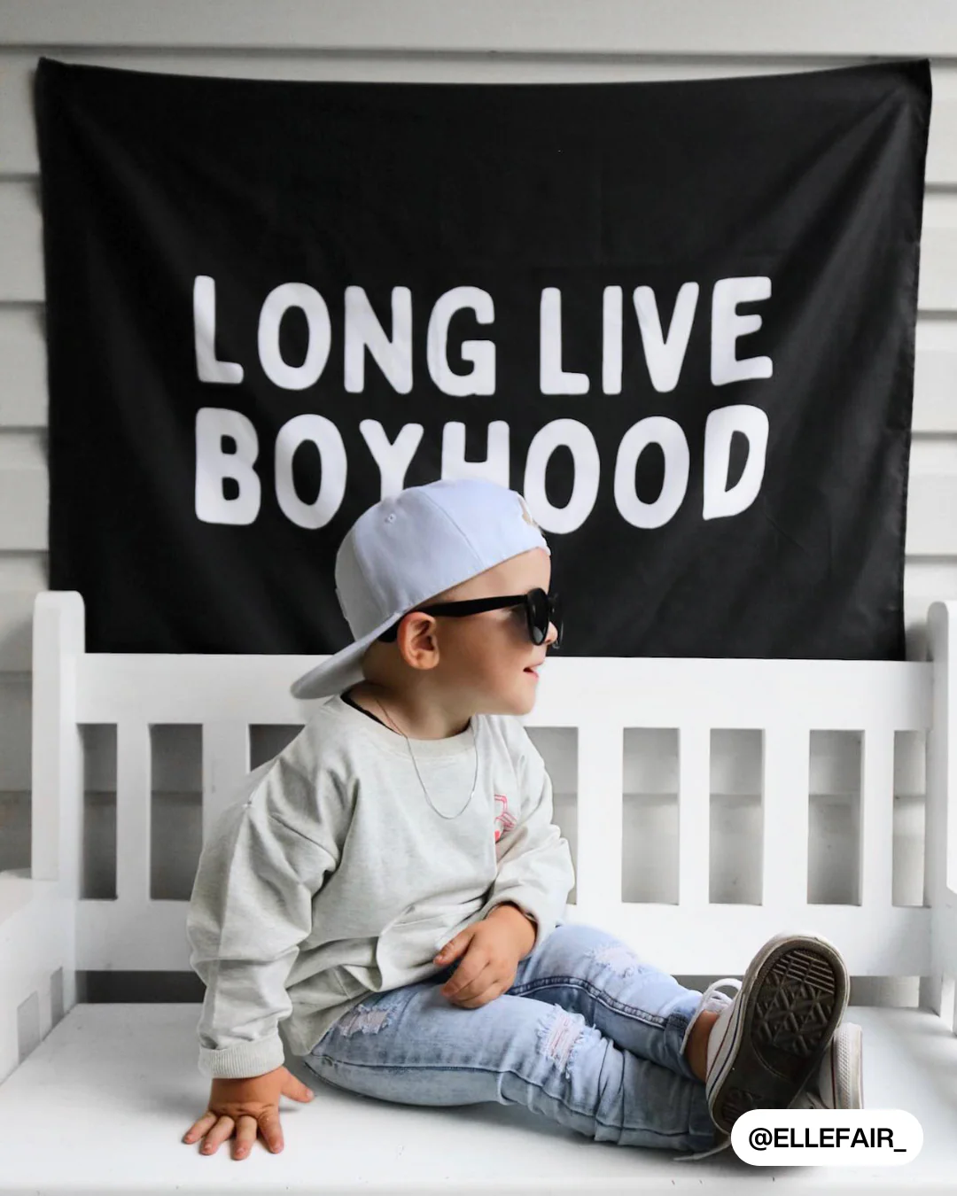 Long Live Boyhood Banner (Black) - Image 3