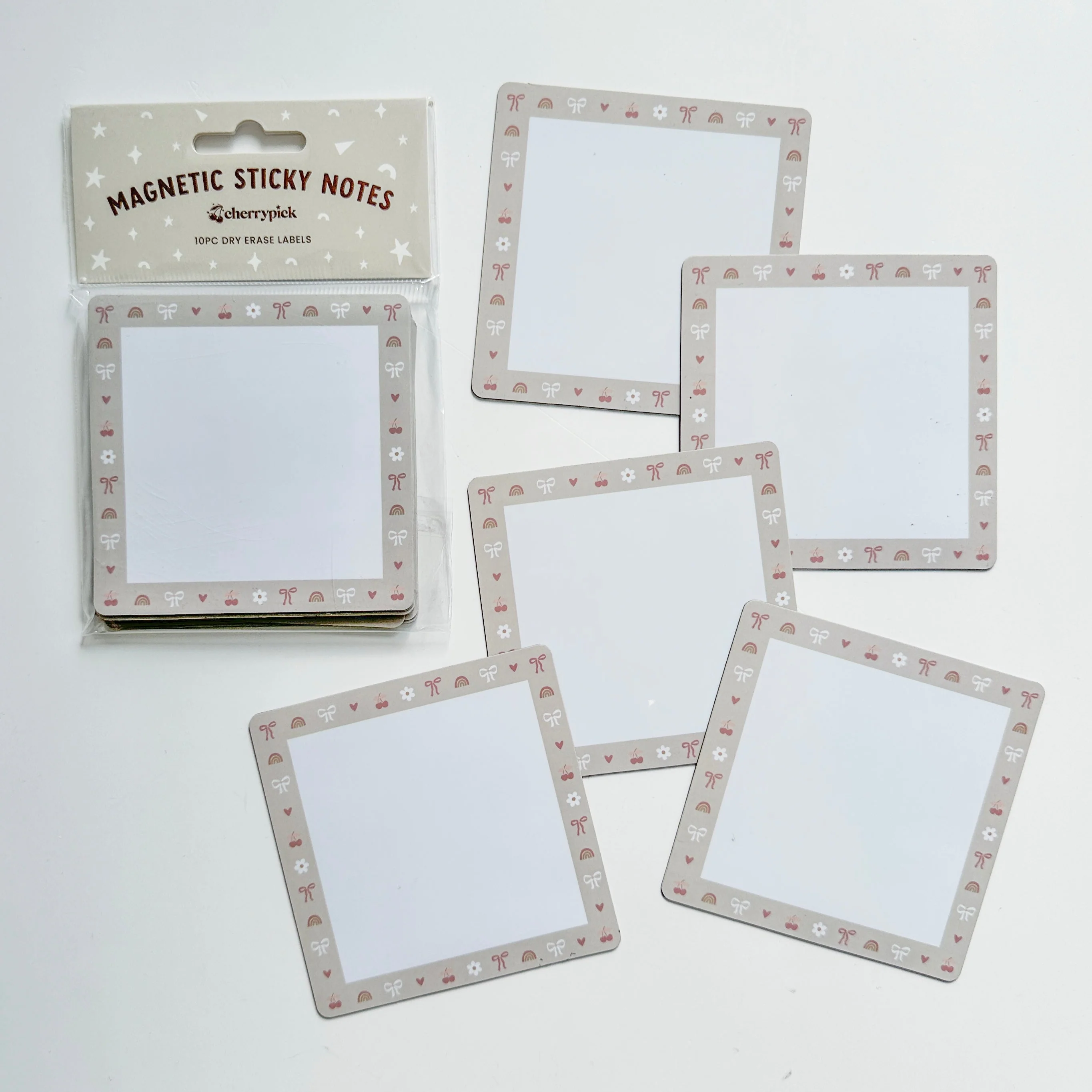 Magnetic Sticky Notes (10pc Dry Erase Labels) - Image 9