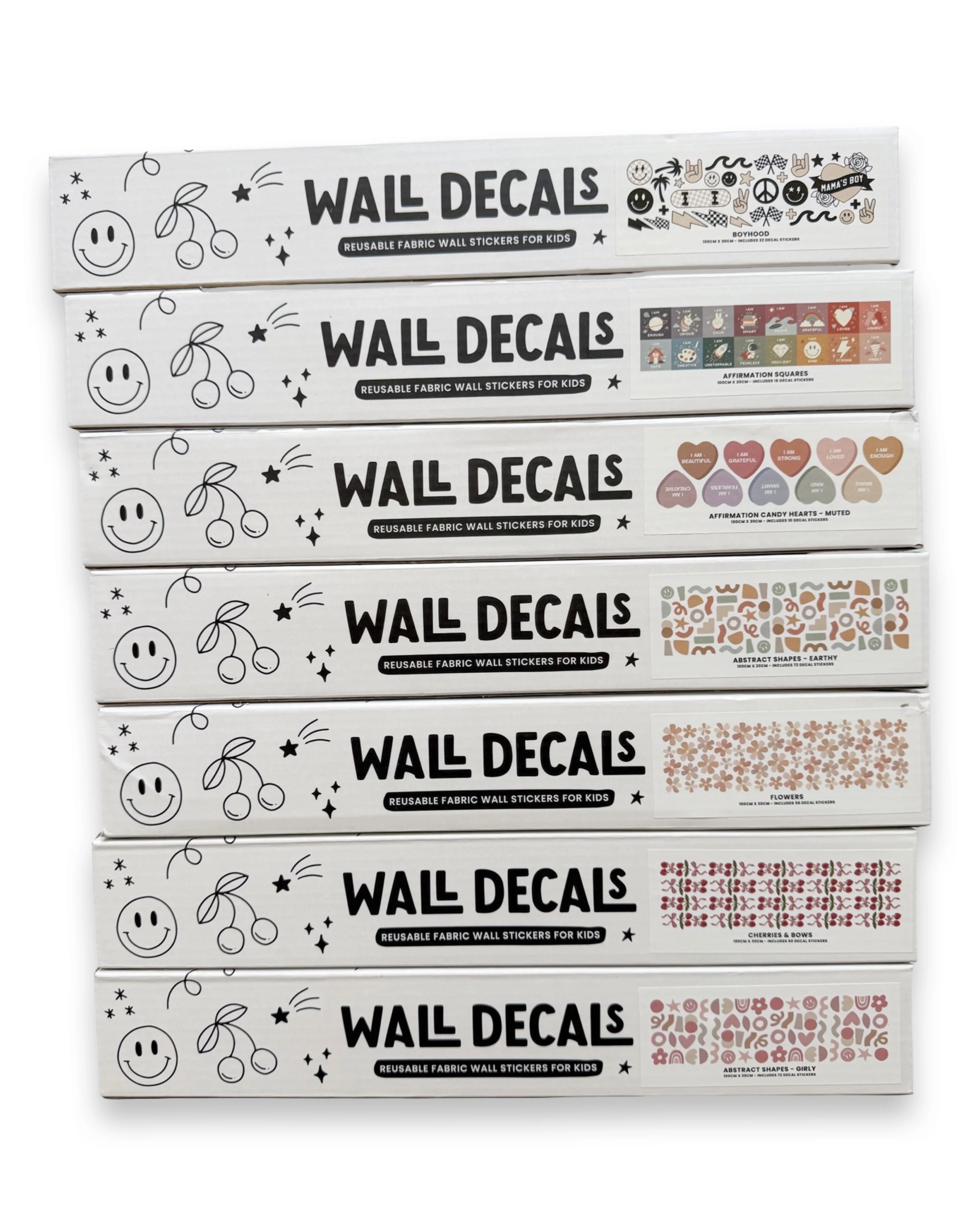 Peel & Stick Fabric Wall Stickers - Abstract Shapes (Earthy) - Image 7