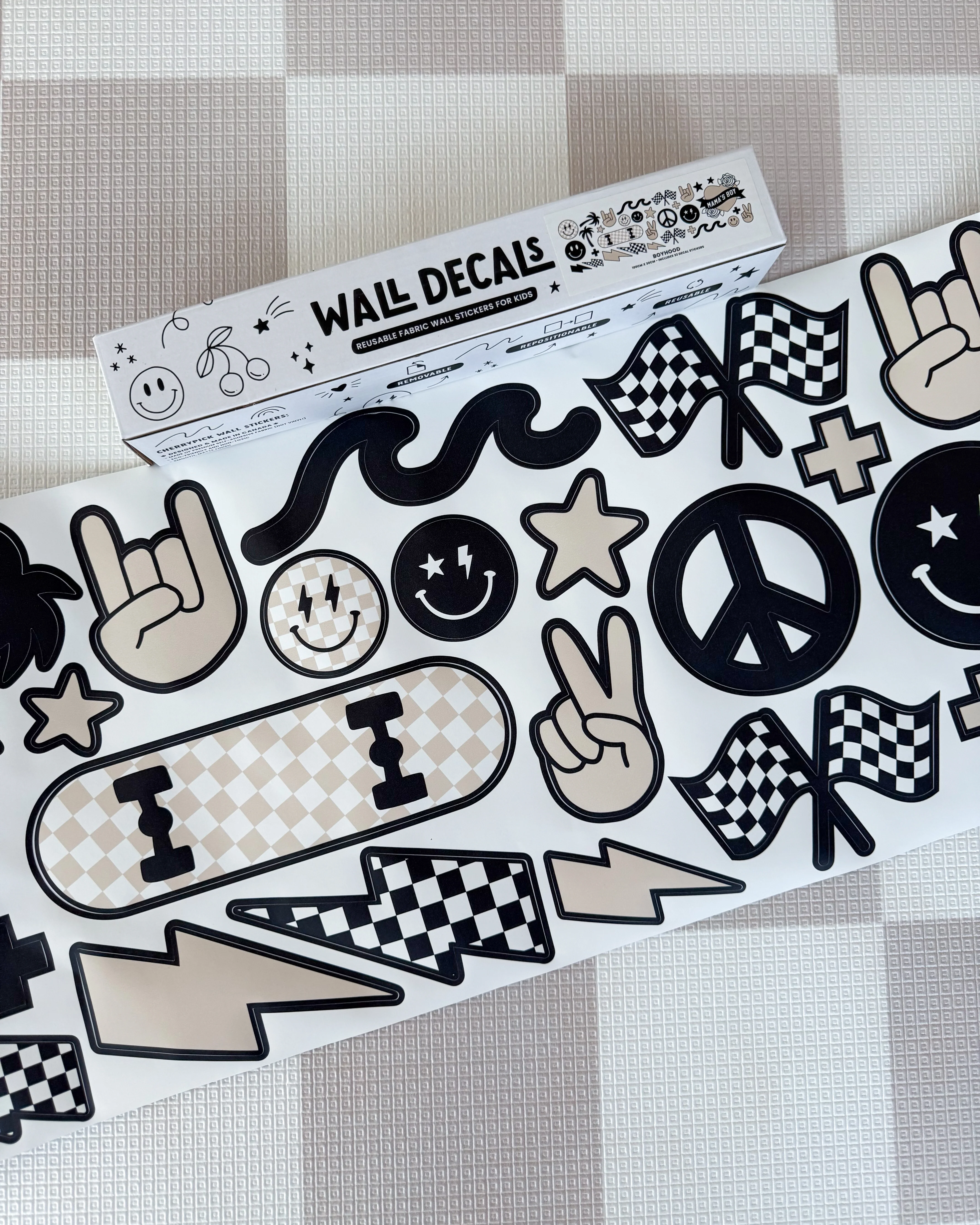 Peel & Stick Fabric Wall Stickers - Boyhood - Image 3