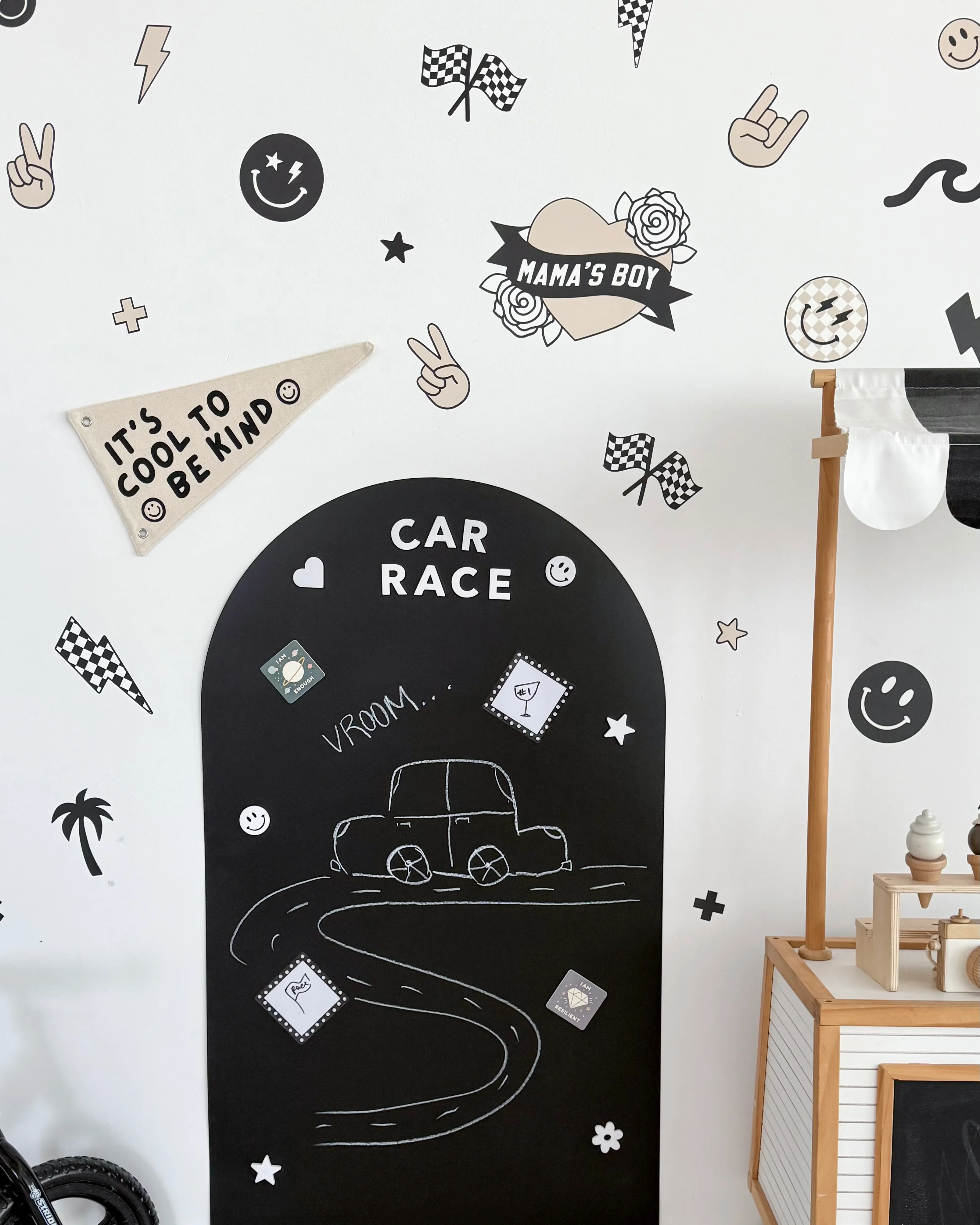 Peel & Stick Fabric Wall Stickers - Boyhood - Image 5