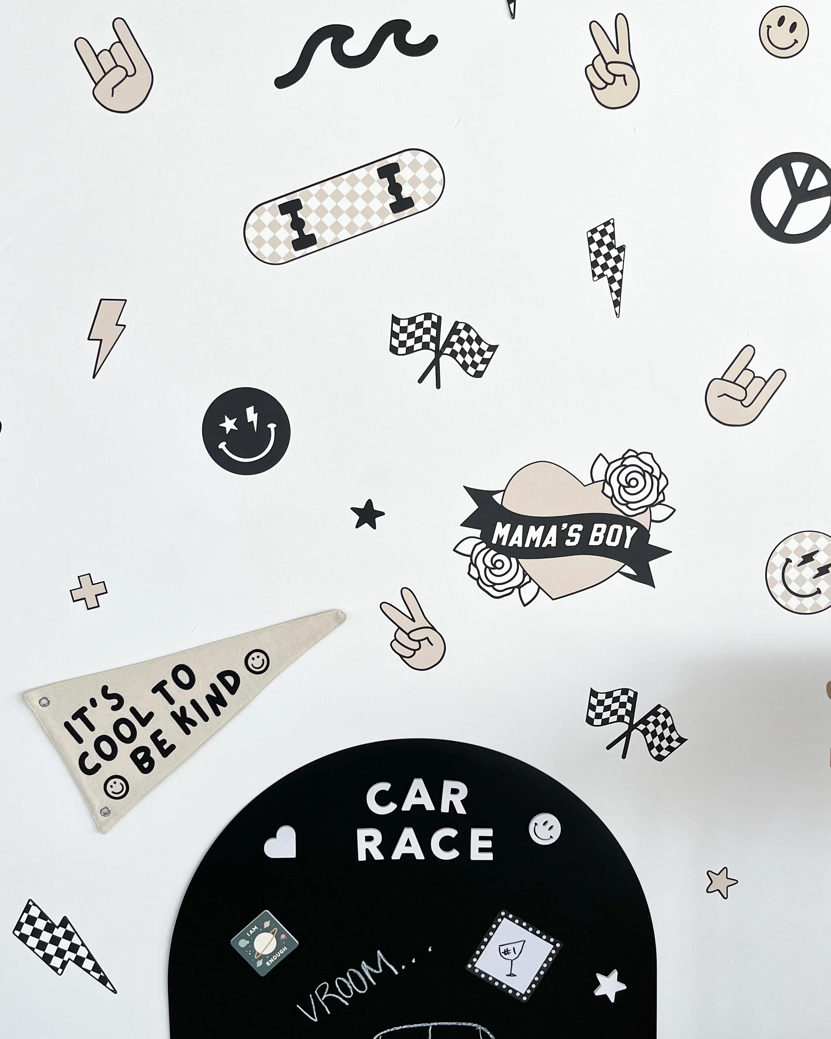 Peel & Stick Fabric Wall Stickers - Boyhood - Image 9