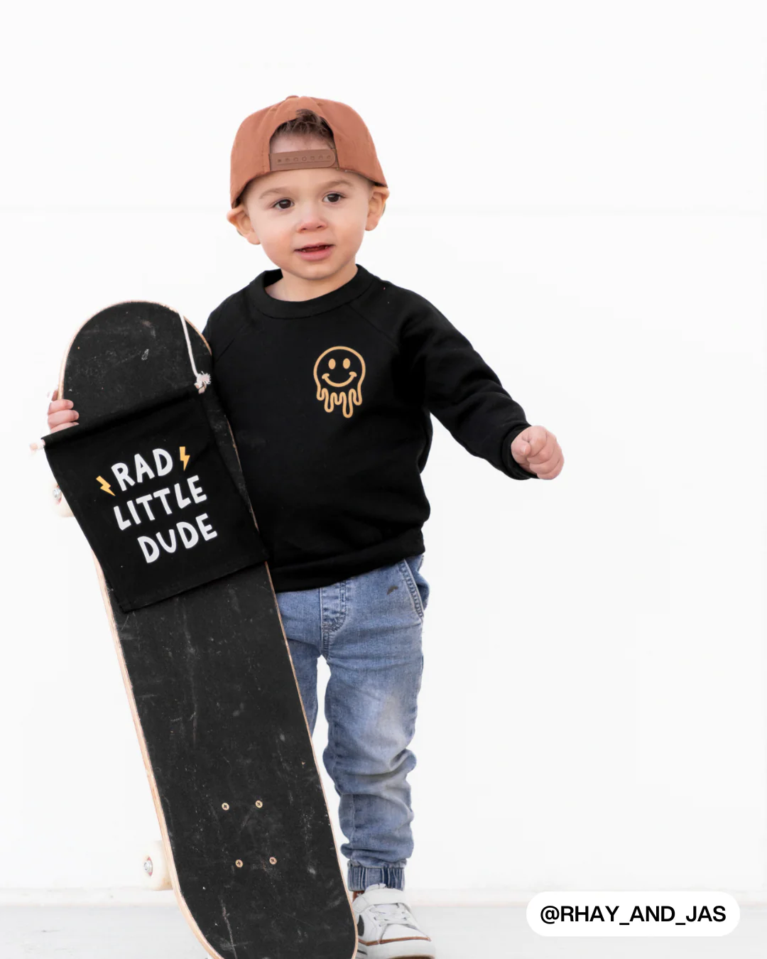Rad Little Dude (Black) Canvas Hang Sign - Image 3