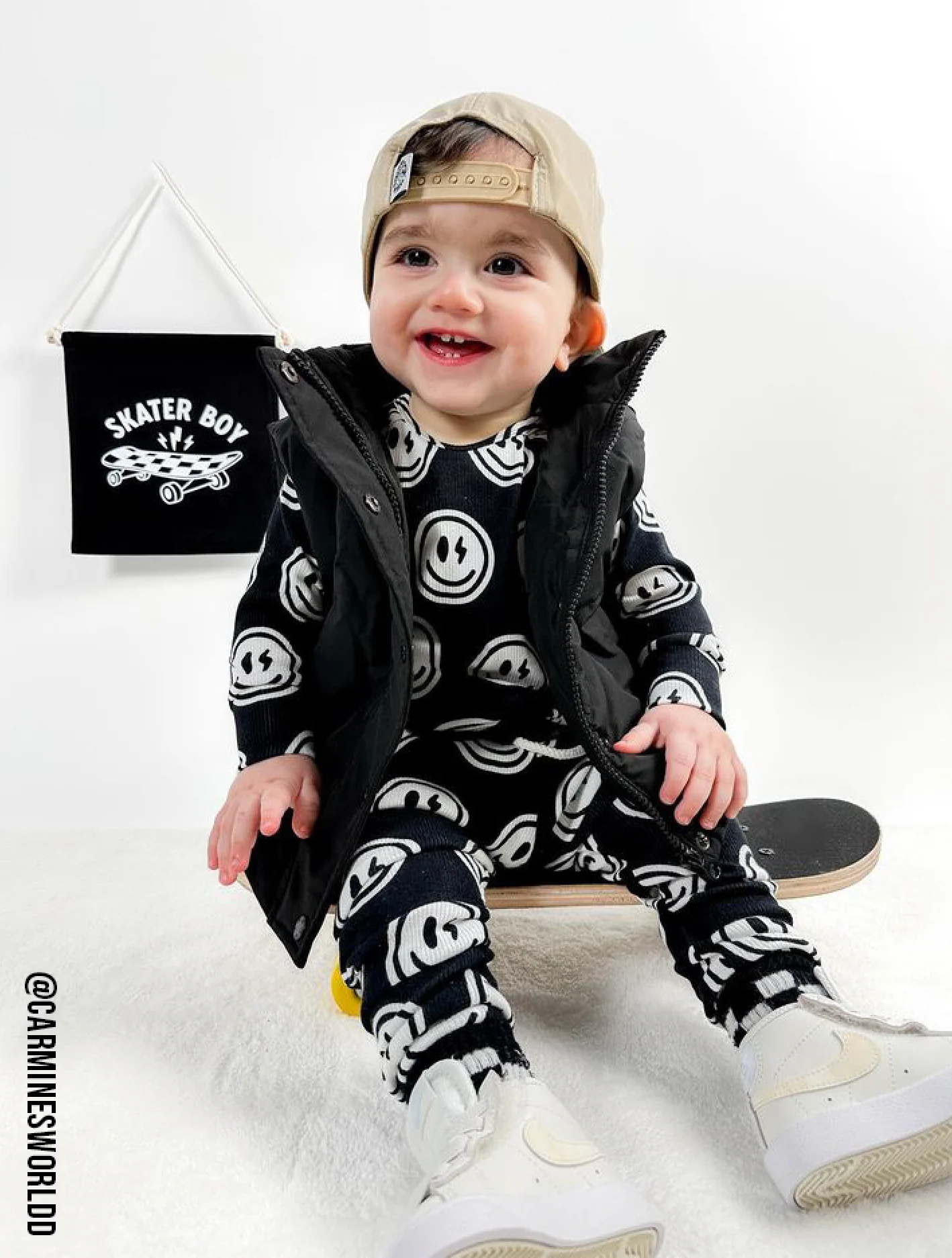 Skater Boy (Black) Canvas Hang Sign - Image 4