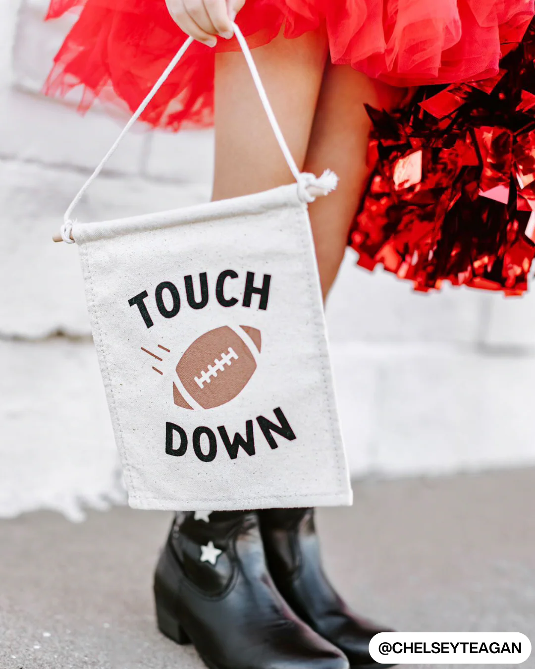 Touch Down Football Canvas Hang Sign - Image 2
